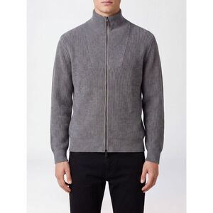 Canali Men Wool And Cashmere Turtleneck Zip Cardigan Canali